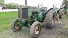 JOHN DEERE 70 DIESEL STANDARD, PTO, single remote,  18.4 x 30", runs, pony motor cond. unknown,+