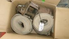 2-30', 2-40' HAY STRAPS & 3 PORTABLE WINCHES