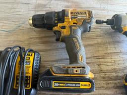 DeWalt 20V Drills w/2 Batteries & 1 Charger