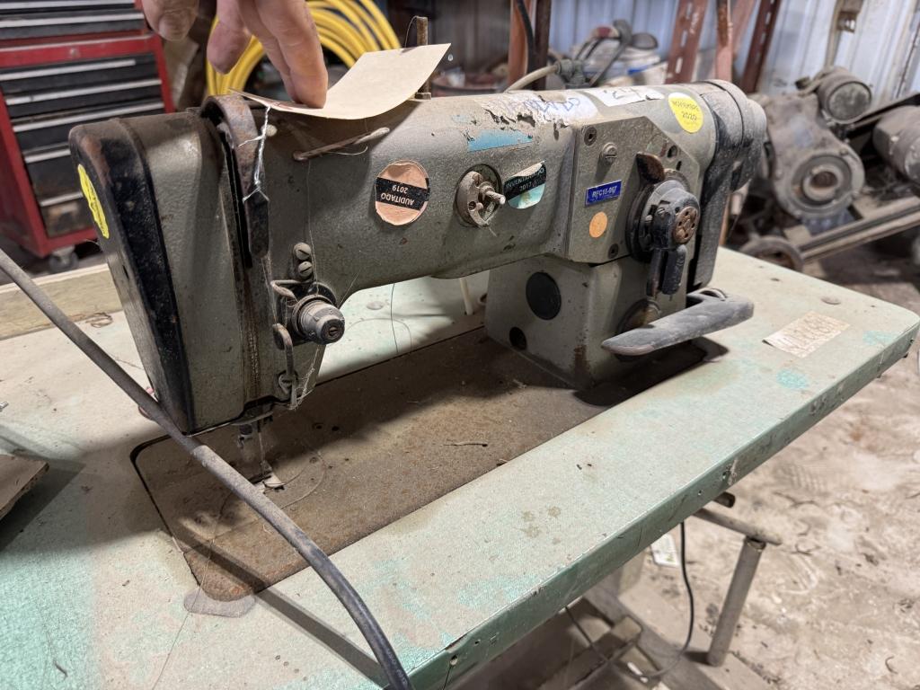 Leather sewing machine