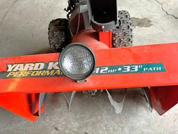 Yard King 12HP 33" Snowblower - Not Running