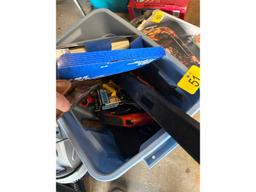 Tote of Assorted Tools