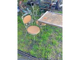 Wrought Iron Patio Table & Chairs