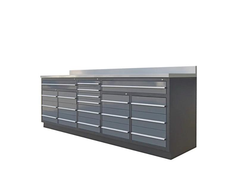 New TMG-WB20DS Workbench 10' 20-Drawer Powder Coated