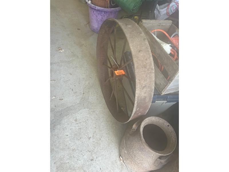 Old Steel Wheel - 32" Diameter