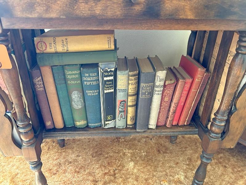 Antique Side Book Stand