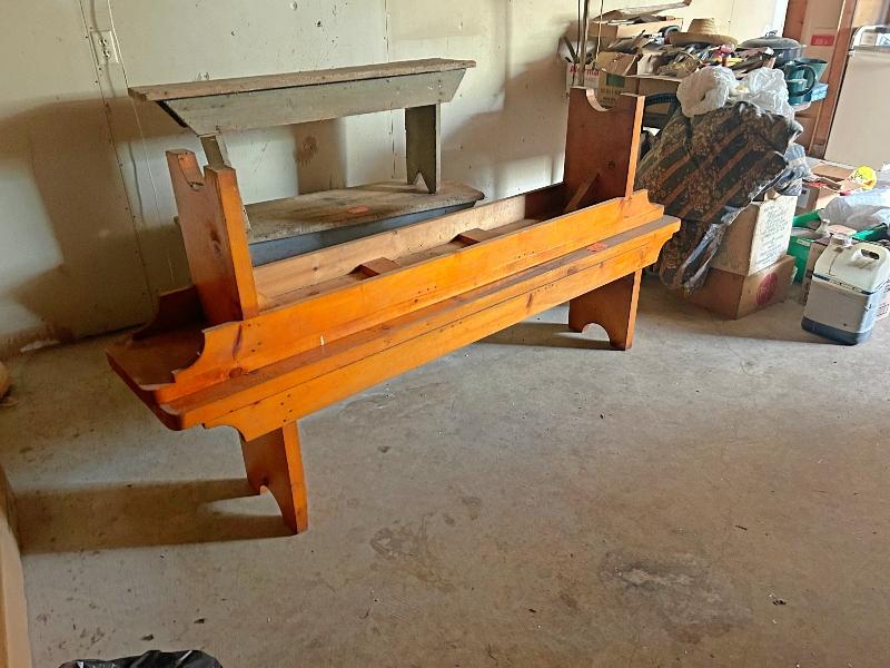 2 Modern 6' Pine Benches