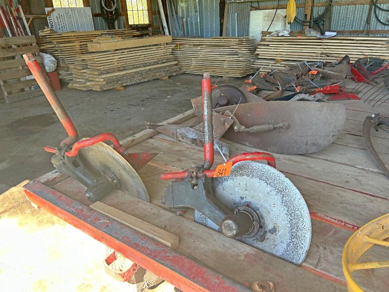 2 Massey Harris Complete Coulters & Skimmers