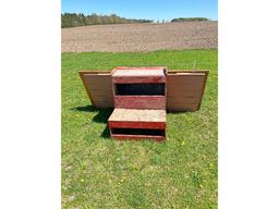 3 Wooden Doors Plus Wagon/Sleigh Seat