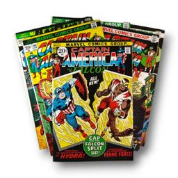 Captain America, Vol. 1 Vintage Marvel Comics Comic Book Grouping