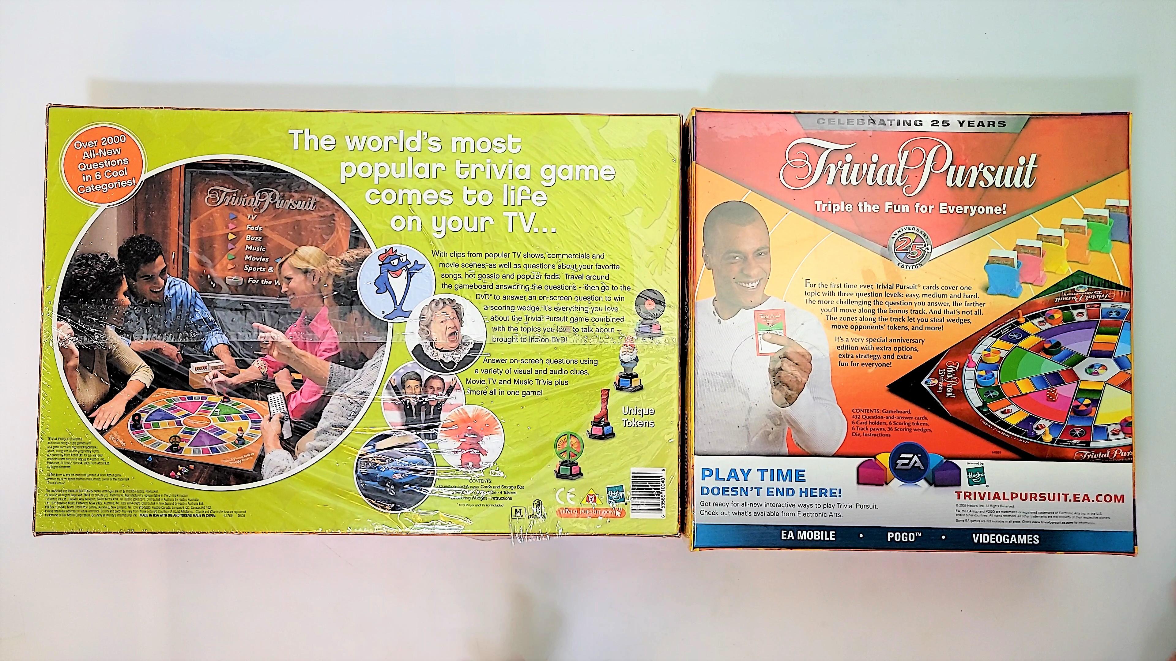 Trivial Pursuit Special Edition Games Grouping