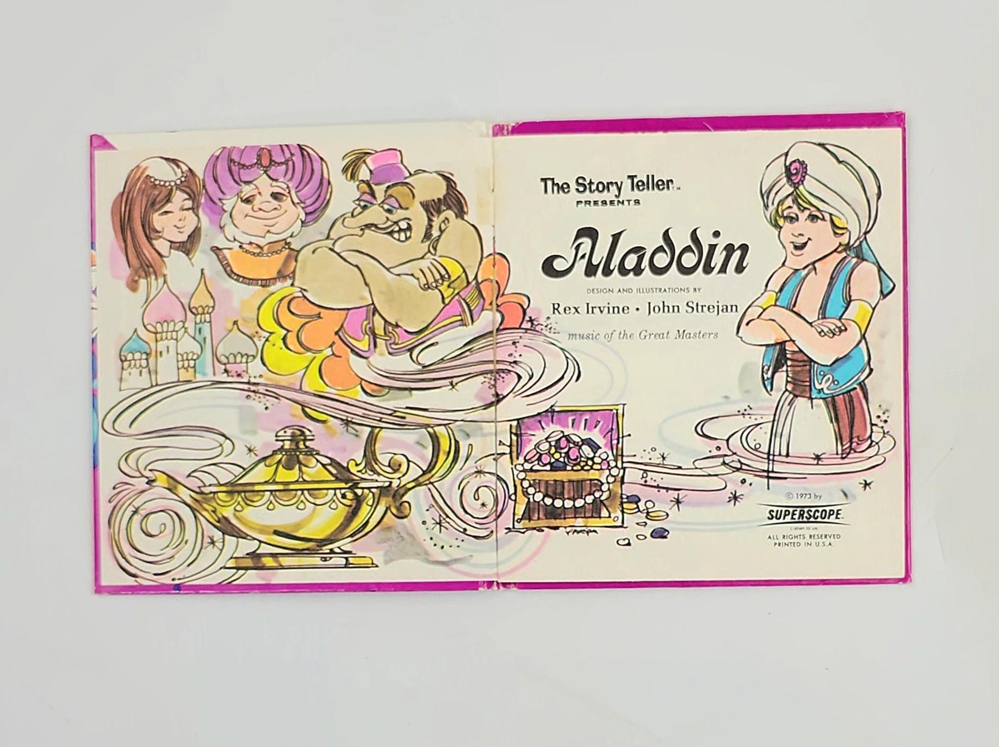 The Story Teller Presents Aladdin Superscope Book & Casette Set