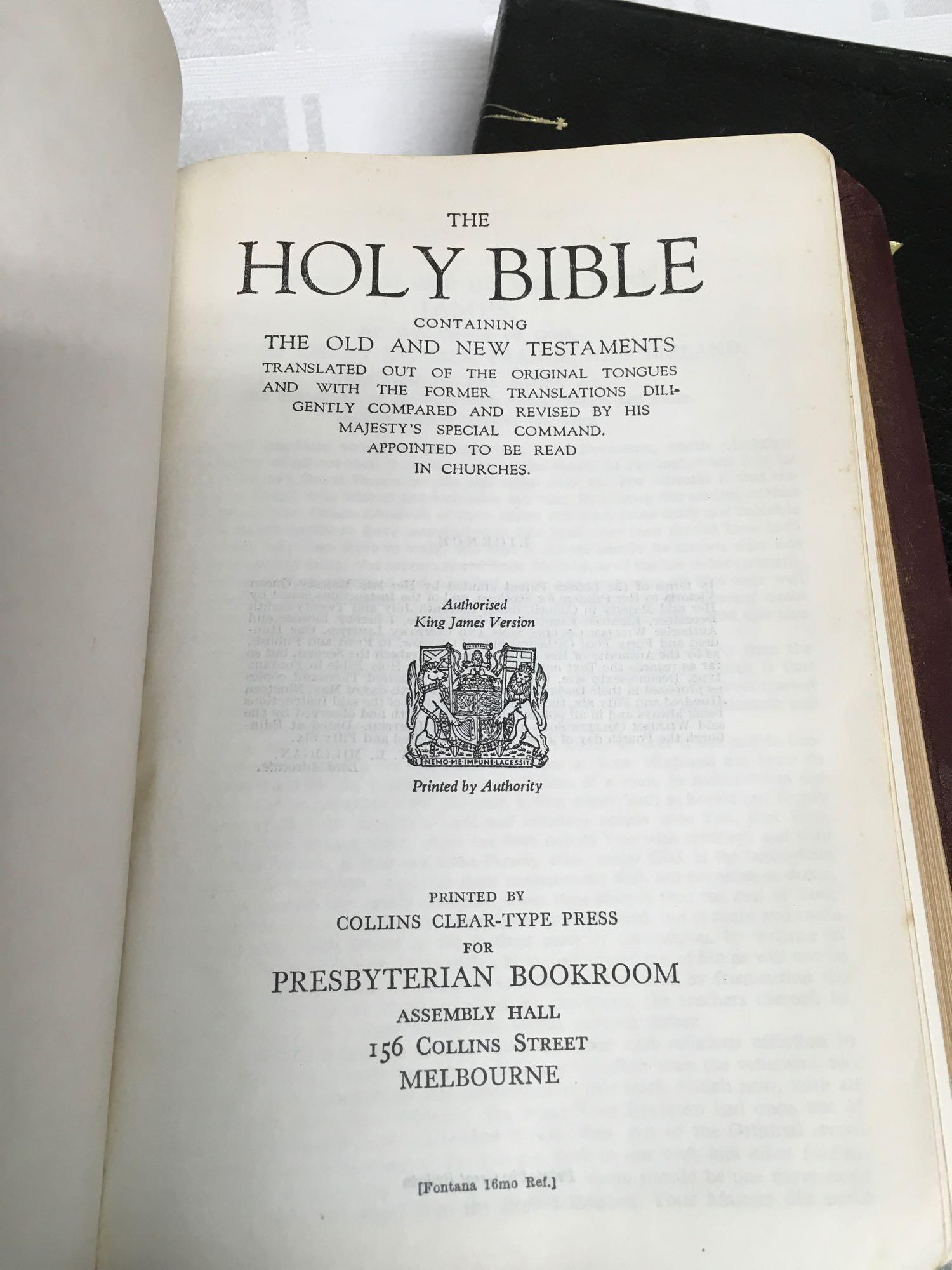 Vintage Holy Bibles & The Book Of Common Prayer Hymns A&M