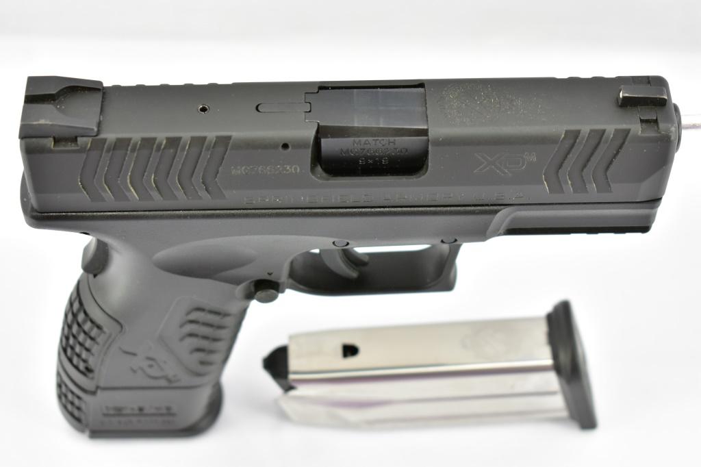 Springfield, XDm-9 "Compact", 9mm Luger Cal., Semi-Auto, In Case W/ Accessories, SN - MG766230