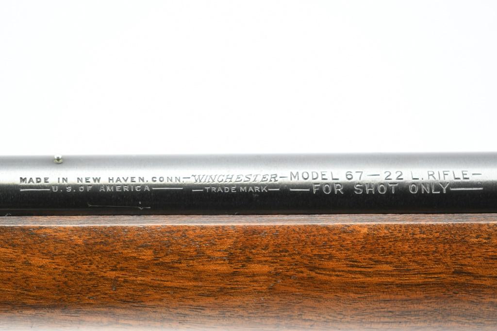 1940 Winchester, Model 67 "Miniature Bore Target" (Smoothbore), 22 LR Shot Only, Bolt-Action