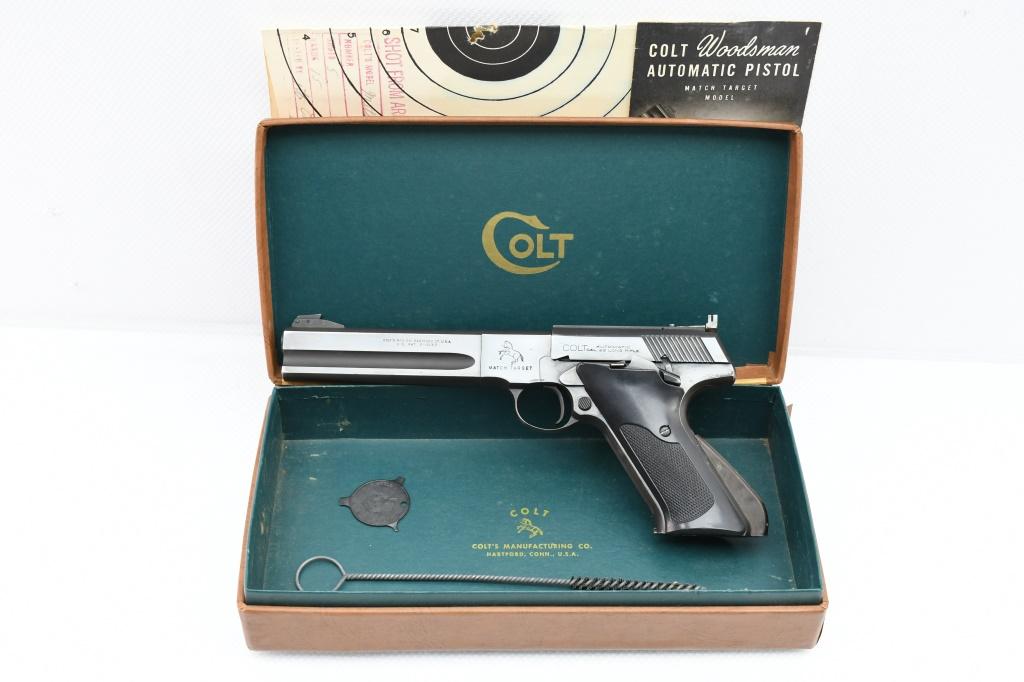 1954 Colt Woodsman Match Target, 2nd Series, 22 LR, Semi-Auto (W/ Box), SN - 141400-S