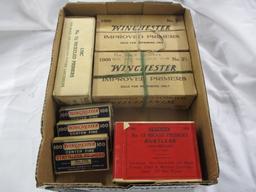 7 boxes vintage primers