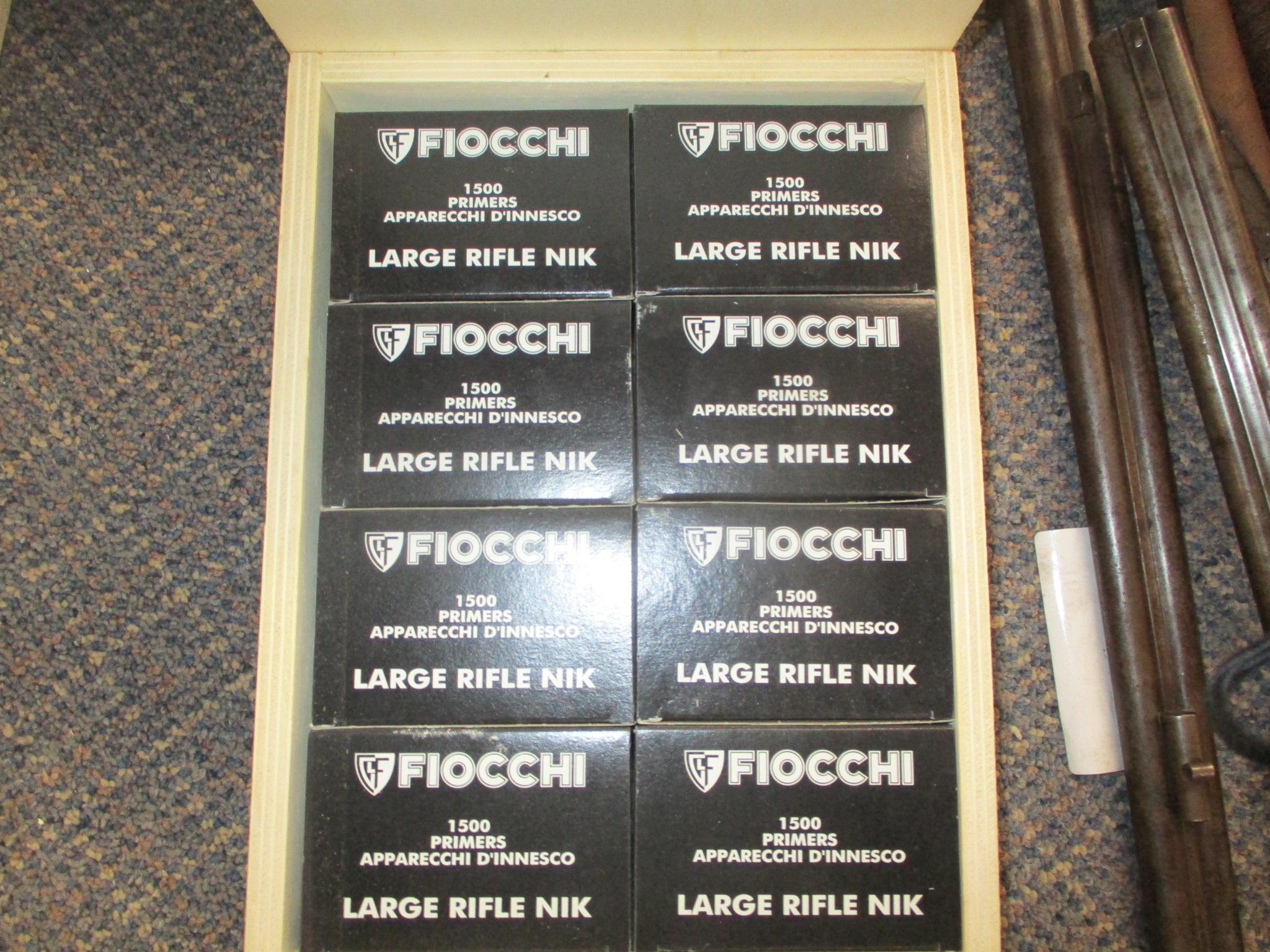 8 bx (1500 ea) Fiocchi large rifle NIK primers