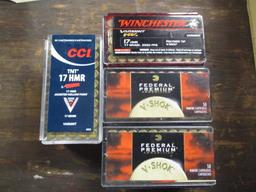 Assorted 17 HMR ammunition