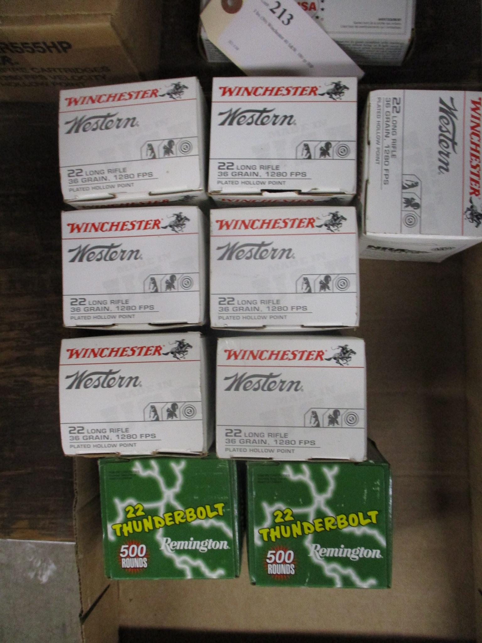 Assorted 22LR ammunition