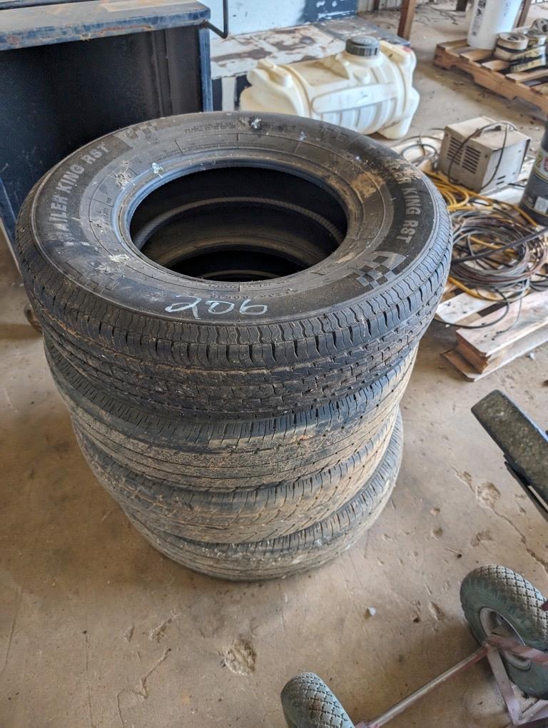 (4)  ST 235/80R16 TIRES