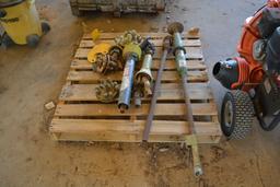 PALLET W/DRIVE SHAFTS & PARTS