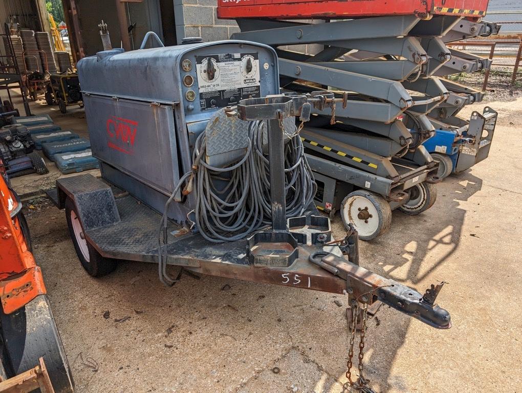 LINCOLN SA-250 WELDER ON TRAILER