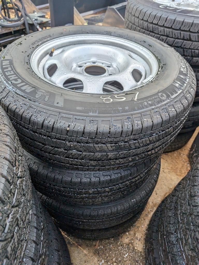 (4) MICHELIN 245/70 R 17 TIRES ON RIMS