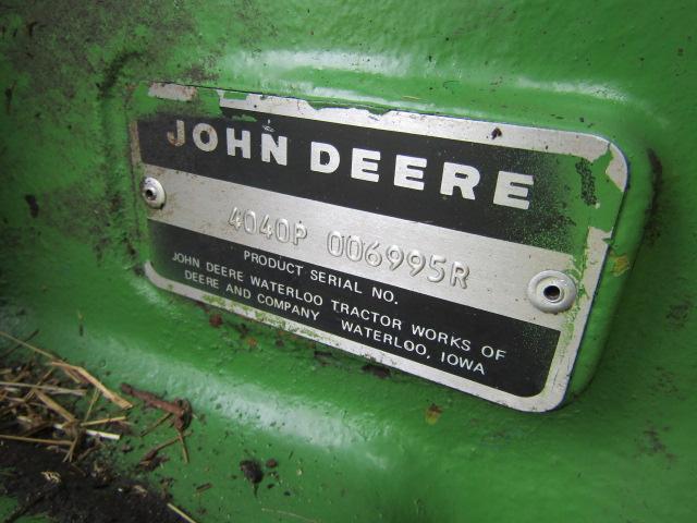 151. UNIQUE 1980 JOHN DEERE MODEL 4040 DIESEL TRACTOR, OPEN STATION, POWER