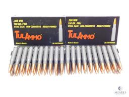 40 Rounds TulAmmo .308 WIN 150 Grain FMJ Steel Case