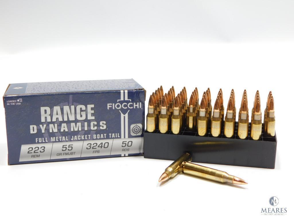 50 Rounds Fiocchi Range Dynamics .223 55 Grain FMJBT