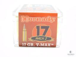 50 Rounds Hornady .17 Mach 2 With 17 Grain V-Max Bullet