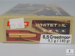 20 Rounds Norma Whitetail 6,5 Creedmoor 9,1 g/140 Grain