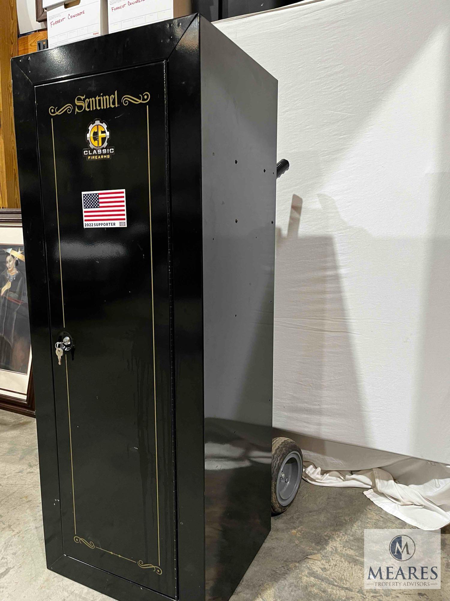 Sentinel Firearm/Ammunition Safe with Locking Door and Key