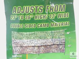 Up-N-Down Stake Out Double Sided Camo Material, 23"-36" High/12' Wide