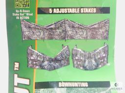 Up-N-Down Stake Out Double Sided Camo Material, 23"-36" High/12' Wide