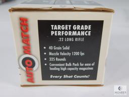 325 Rounds Federal Ammunition AutoMatch .22 Long Rifle 40 Grain