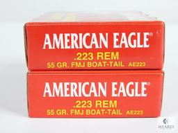 40 Rounds Federal Cartridge Company American Eagle .223 Rem 55 Grain FMJ Boat-Tail