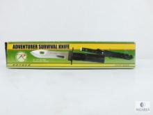 Rothco Adventurer Survival Knife 5 1/4" Blade