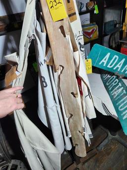 Wood Coat Rack w/ Aprons