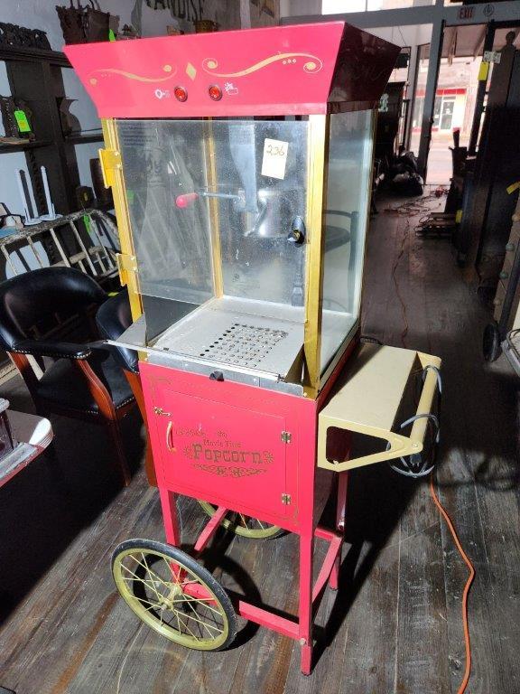 Old Fashioned Movie Time Popcorn Machine