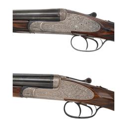 *Pair of Vincenzo Bernardelli "Holland V.B. Inciso" 12 Gauge SxS Shotguns