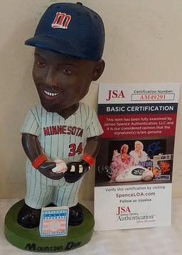 Kirby Puckett Autographed Signed MLB Baseball HOF Bobblehead JSA Dew Promo Twins SGA Rare