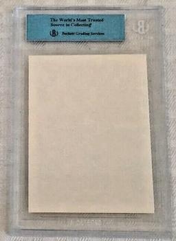 Vintage 1/1 Factory Error 1990 Fleer MLB Baseball Card Nolan Ryan Blank Front BGS Slab Authentic HOF