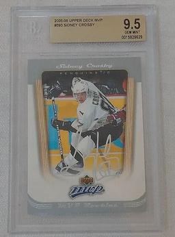 2005-06 Upper Deck MVP Rookie Card RC #393 Sidney Crosby BGS 9.5 GEM MINT Penguins NHL Slabbed