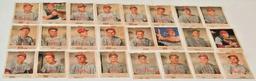 Vintage 1950 Philadelphia Inquirer Newspaper 24 Hand Cut Card Complete Set Phillies MLB Whiz Kids