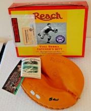 Yogi Berra Autographed Signed Reach Catcher's Mitt Steiner Exclusive Yankees MIB MLB Baseball