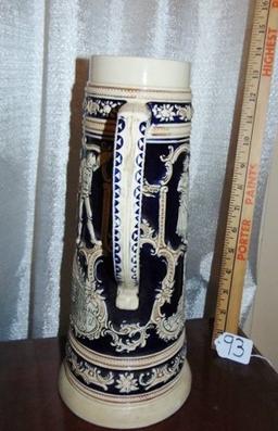 Vtg & Large 2 Liter Marzi & Remy German Stein