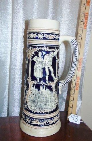 Vtg & Large 2 Liter Marzi & Remy German Stein