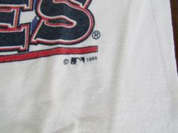 Vtg 1995 Atlanta Braves World Series Champions T - Shirt